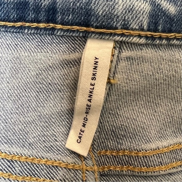 Rag & Bone Cate Light Wash Mid Rise Women’s Ankle Fray Jeans Sz 27 - Picture 8 of 14